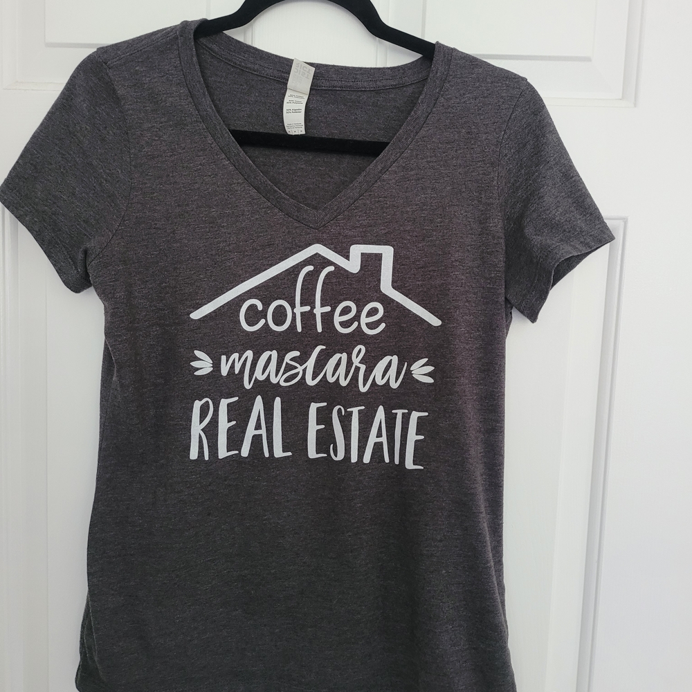 District Charcoal V-Neck Tee